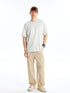 LC Waikiki Crew Neck Short Sleeve Combed Cotton Men's T-shirt